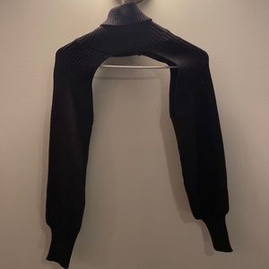 Black Half Sweater